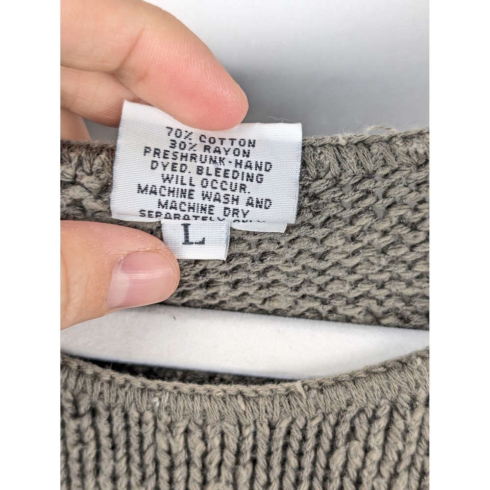 Vintage CP Shades Oversized Sweater Size L Green Sustainable Classic Comfort - Picture 6 of 8